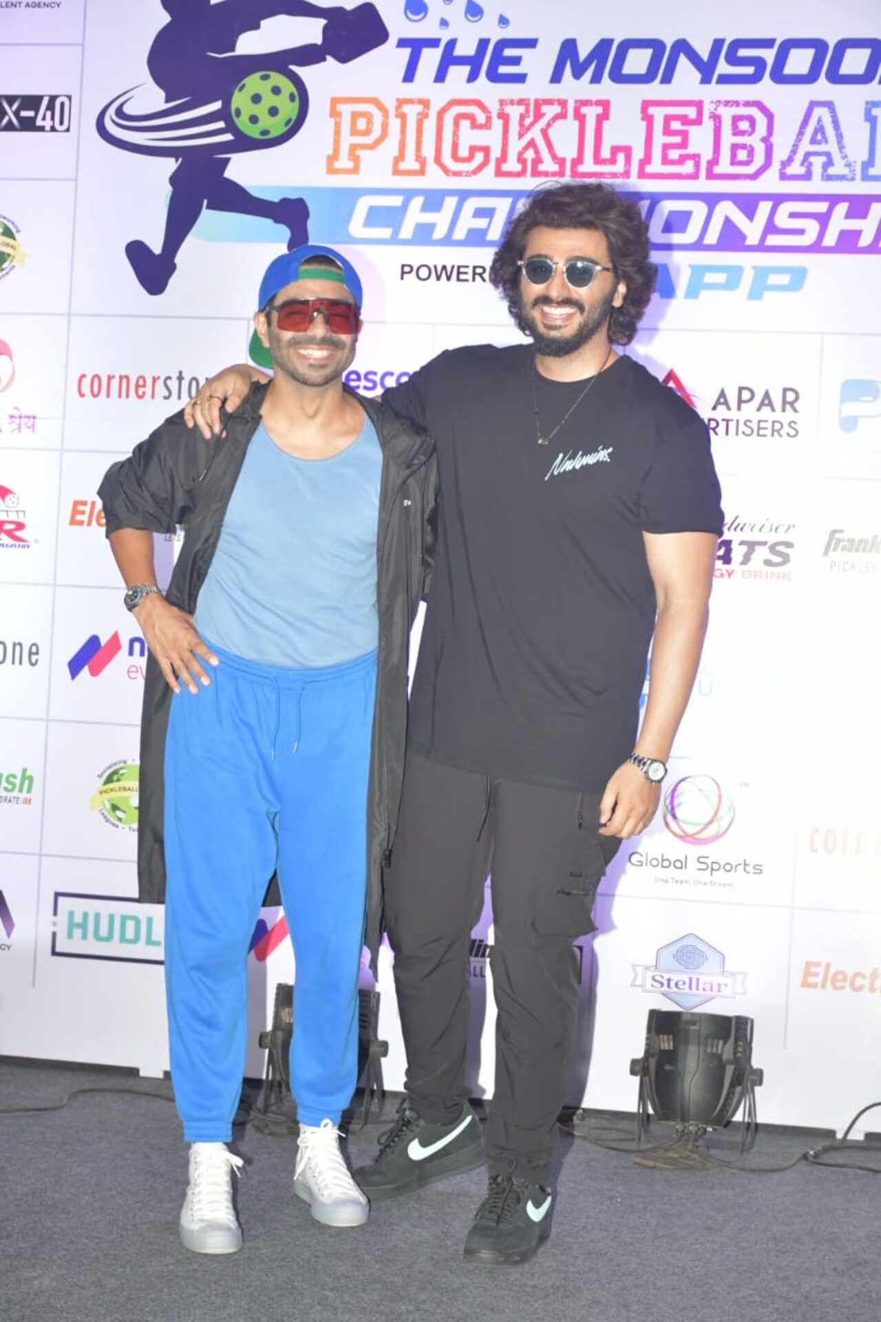Arjun Kapoor and Aparshakti Khurana attended an event together